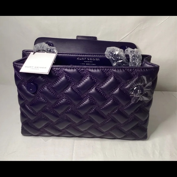 Kurt Geiger Kensington Drench Leather Shoulder Bag - Picture 5 of 8